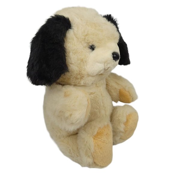 Vintage Fairview Dog Puppy Plush 19" Stuffed Animal Toy Black Eyes Ears - Picture 2 of 10